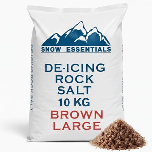 Laeto Signature Garden Bag of Grit Rock Salt Deicing White Brown Rock Salt for Weeds De-Icing Salt for Paths, Driveways & Roads of Snow & Ice
