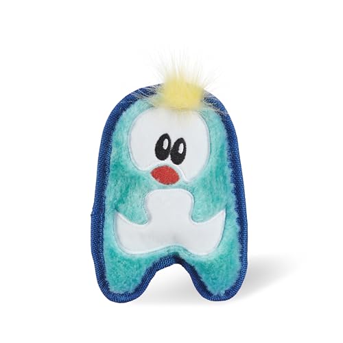 Outward Hound 67806M Invincibles Mini - Hundespielzeug - Plüschtier-Pinguin - XS, Blau, 1 stück