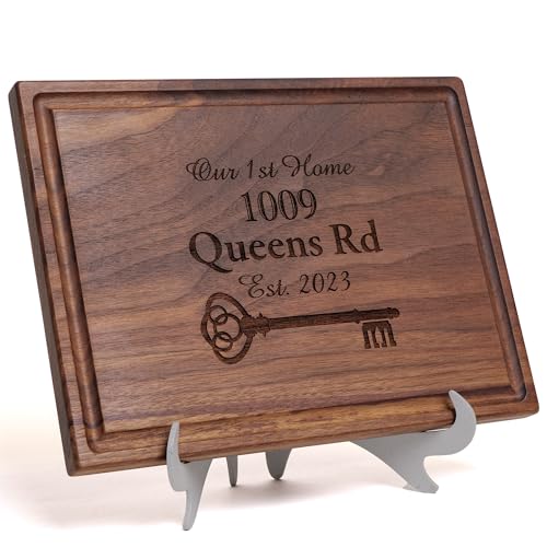 Straga Tabla de cortar personalizada de madera grabada a mano para charcutería miniatura 1