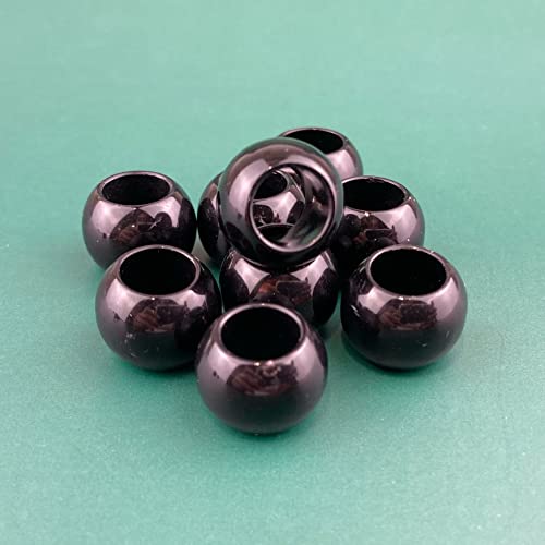 Cuentas acrílicas con núcleo de latón YDHSIKK gris marrón de 12x10 mm para pulseras 4