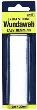 Wonderweb Wundaweb Extra Strong Hem Tape Iron On Fusible Fabric Tape No Sewing - 3 Meters x 20mm by Vilene
