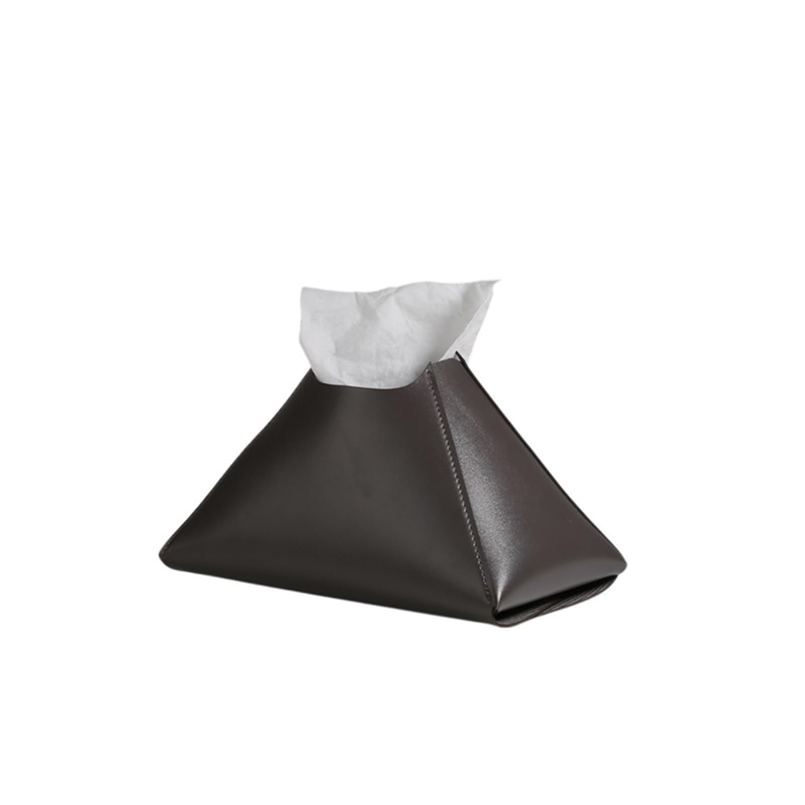 Kalttoy Dark Grey Minimalists Leather Tissue Holder For Household Use In Various Room Sturdy And Easy To Clean Kitchen Tissue Case