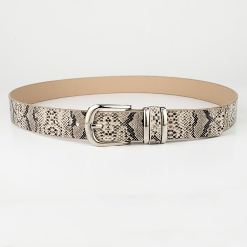 Four season snake patterned belt, spicy girl leopard print subculture, millennium accessories, simple belt for women3
