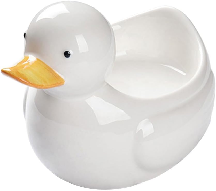 BESTYASH Lovely Animals Duckling Meal Bowl 5.51 Inch Food Grade Cartoon Style Salad Fruit Storage Bowl for Household Snack Soup Noodles Serving