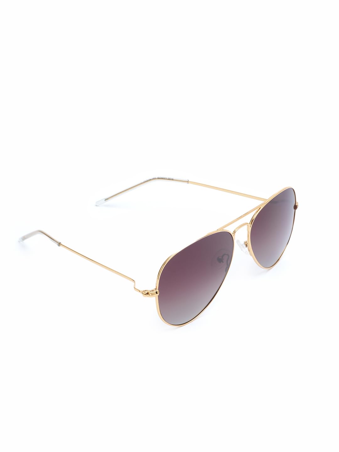 Double-Tone Turban-Fit Aviator Sunglasses for Men - Slim Metal Frame Gradient Lenses - UV400 Protection Stylish Shades for Singhs & Gents - Comfortable Straight Temple Design (Brown/Golden)-image-20