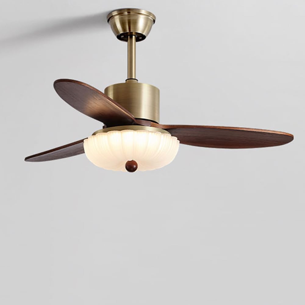Flush Mount Ceiling Fans With Light With 3 ABS Blades Ceiling Pendant Lights Remote Control Dimmable LED Fans Lamps 6-Speed Reversible Ceiling Fan For Bedroom Kitchen Farmhouse Quiet Ceiling Fans Lamp