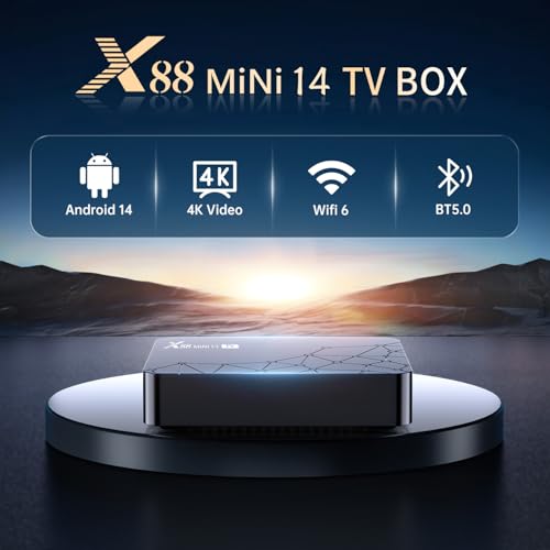 Android TV-box, 14,2 GB RAM, 16 GB ROM, TV-box 4K HDR10 RK3518 Quad-Core, 100M Ethernet WiFi 6/Bluetooth 5.2, spraakbesturing in het Spaans, tv-box, Android - Afbeelding 3