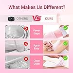 Roll On Wax Kit for Women - Easy to Use - At-Home Hair Removal for Body (Arms & Legs) with 2 Honey Wax Roller Cartridges & 50 Strips (Pink) - Image 3