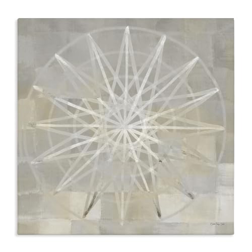 'Balanced Linear Fractal Design Modern Square'| Canvas Art