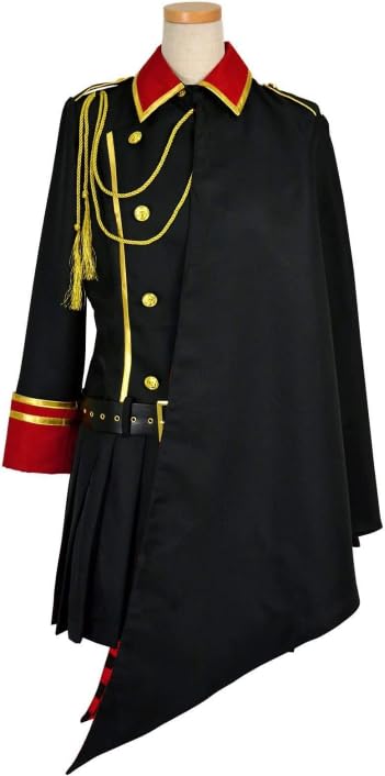 Amazon.co.jp: [Mange] マント付き ミリタリー ワンピース 軍服 