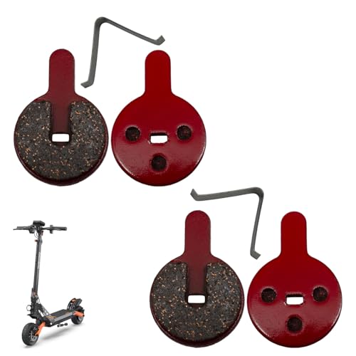 [M365Lyon] Plaquettes de frein compatible avec Trottinette électrique Kukirin G2 Max / G2 pro Dualtron Togo/Hitway H5 Urbanglide AllRoad (4 Plaquettes)