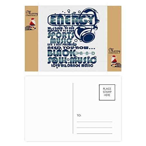 Cartes postales Energy Sports Music : lot de 20 cartes de Noël sonores et vitalité