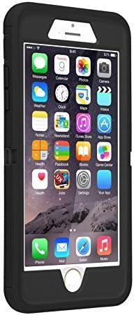 Co-Goldguard Case iPhone 7 Heavy Duty iPhone 8 Case Durable 3 in 1 Hard Cover Dust-Proof Shockproof Drop-Proof Scratch-Resistant Shell (Black)