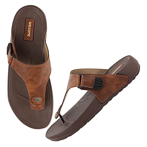 Image of URJO GLF 21 Men's Slippers /FlipFlops Lightweight Super Flexible Arch Support Durable Anti Skid & Stylish Dailywear Slippers /FlipFlops for Men