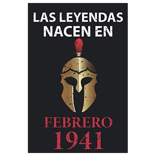 Las leyendas nacen en febrero 1941: Regalo de cumpleaños perfecto para hombre y mujer de 80 años I Cita positiva , humor I Cuaderno , diario , libro ... I Idea original para el 80 cumpleaños