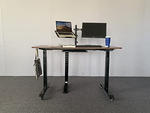 VWINDESK Lenkrollen mit Gewinde, 5,1 cm, M8, 15 mm, 4 Stück, Drehgelenk, Polyurethan-PU-Drehkugelrollen mit 360-Grad-Oberplatte, 99,8 kg Gesamtkapazität, Bremse, für Stehpult