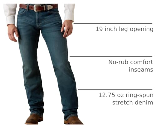 Image of Ariat Men's M4 Low Rise Stretch Legacy Boot Cut Jean