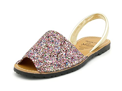 Avarca Sandales à paillettes pour femme - Avec...