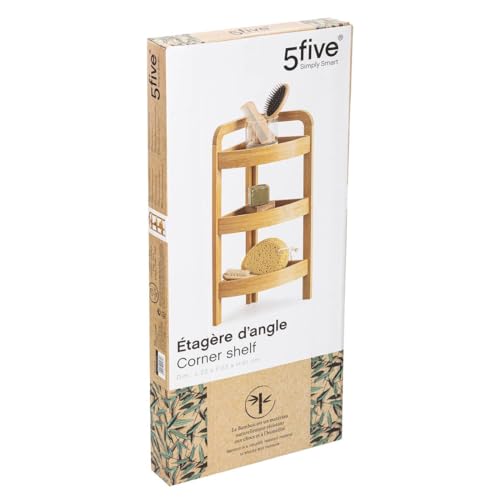 5five - Estante esquinero 3 Niveles 23cm bambú - imagen 4