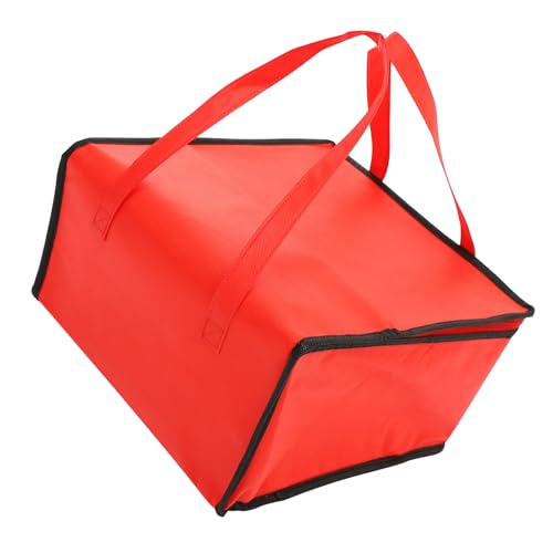 ibasenice 2piezas Bolsa Isotérmica Portátil para Almuerzo y Aislante Bolsa para Transportar Alimentos y Tartas Color Rojo para Picnic y Comida para Llevar