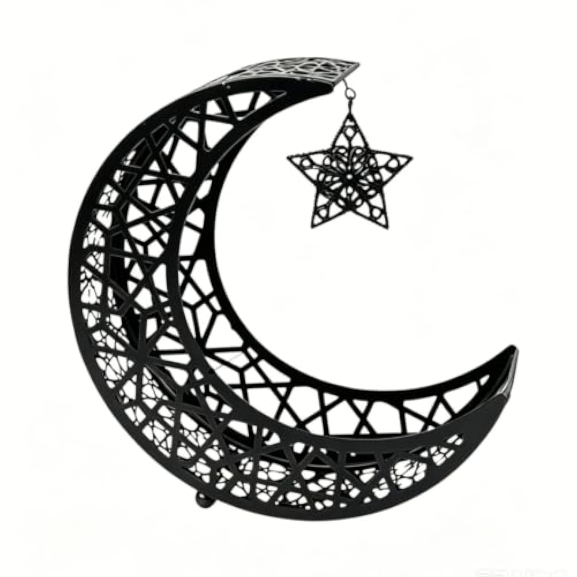 Openwork Moon Tray with Star Charm, Practical Decor