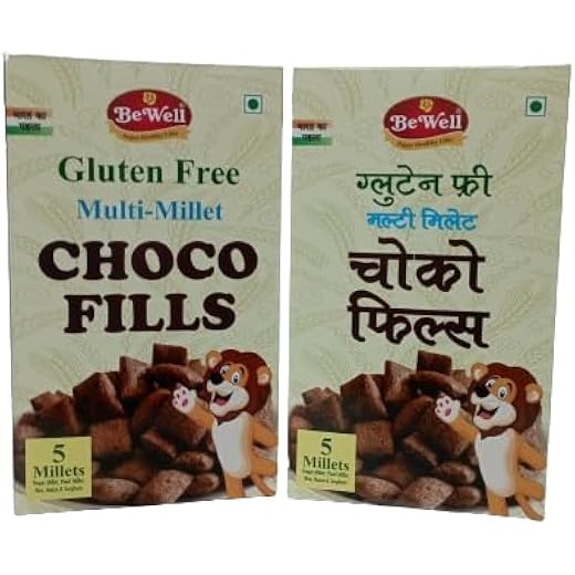 Bewell Gluten Free Chocofills 2x250g Made of 5 Healthy Mille