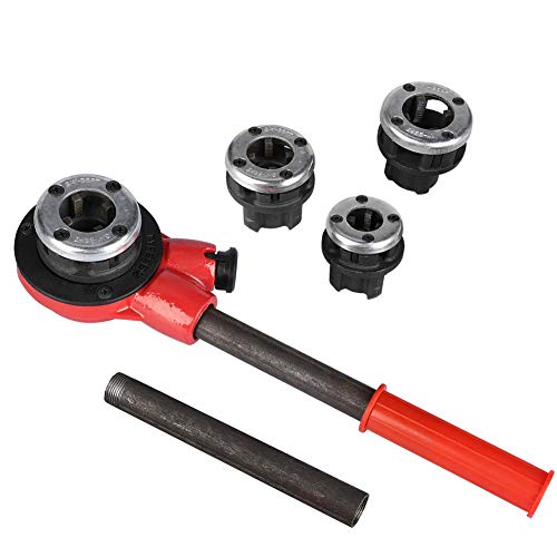 Kit de rosca de tubo, 4 moldes, kit de roscado manual para tubos de plomero 1/2 ', 3/4', 1 ', 1 1/4', 6 piezas