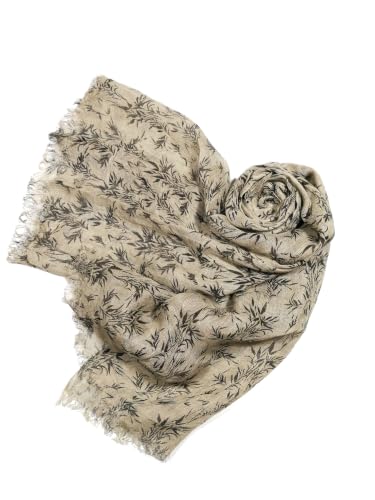 Image of Shanlin Unisex Natural Color 100% Linen Scarves for Men and Women