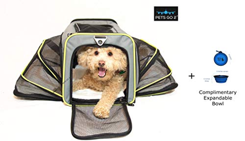 Premium Small Pet Carrier for Puppies, Small Dogs & Cats - Airline Approved