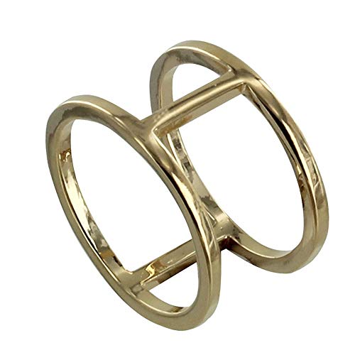 LES POULETTES BIJOUX - Bague Plaqué Or Roues - Taille 56