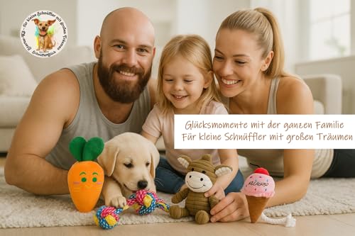 BALLONTE Welpenspielzeug Set 7-teilig für kleine Hunde – Kau- & Quietschspielzeug, Robustes Seilspielzeug, Beschäftigung & Zahnpflege für Welpen – Ungiftige Materialien, Spielzeug gegen Langeweile