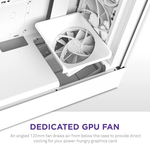 Image of NZXT H5 Elite NZXT Gamer Enclosure, Elite Edition, ATX Compact Mid Tower, ATX, Glass Front, White, CC-H51EW-01.