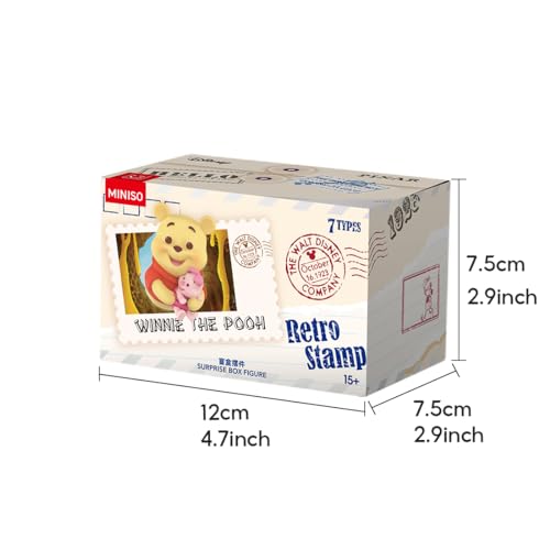 Image of MINISO Disney Retro Stamp Collection Surprise Box Figure Model Random Design Blind Box Toy Collectible Toy for Home Decor Birthday Gifts