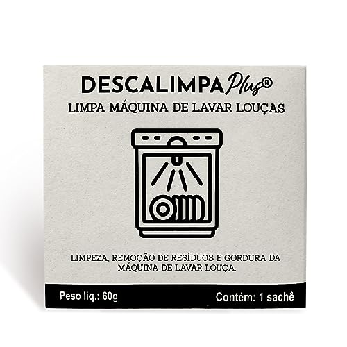 DESCALIMPAPLUS Limpa Máquina de Lavar Louça Natural Limpeza Interna Elimina Mal Cheiro e Odores Remo