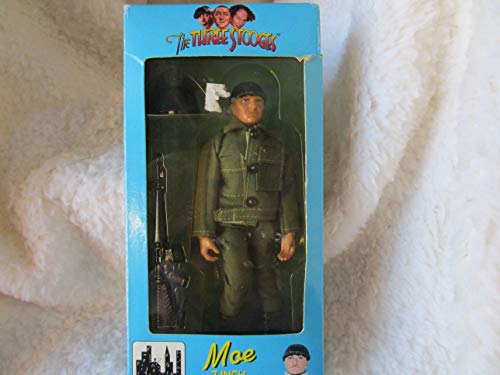 1999 The Three Stooges Moe Action Figure In Box 22 Years Old 7" Tall #TOP1