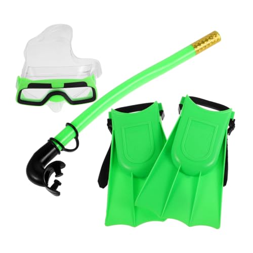 Balacoo 1Set Snorkeling Gear Set Adjustable Swim Goggles Snorkel Tube Fins for Pool Beach Adventures Durable Fog Resistant Comfortable Design