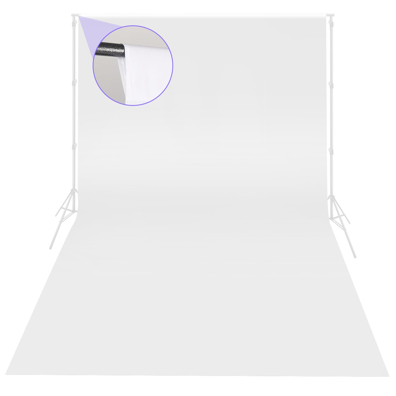 White Backdrop for Photoshoot 10x20ft, Large White Photo Backdrop Curtain for Party,Thick Polyester Fabric White Background for Photography, White Screen Drapes for Photographic Studio Video Recording