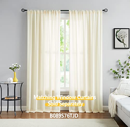 Sheer Scarf Curtain Ivory For Living-Room Wedding Drapes 6Yards Velvet Soft Touch Swag Valance For Windows 52" X 216" 1 Panel Party Backdrop Curtain 18Ft Long Soft Backdrop Drapes For Photography #TOP4