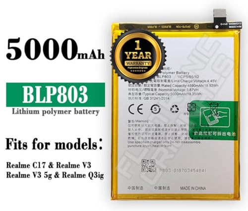 Image of BLP803 Battery for Realme 7i / A53 / V3 Battery with 1 Year Warranty**** (U31)