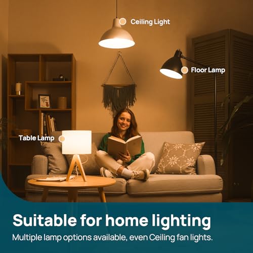 Linkind Ultra-efficient B22 Bayonet Light Bulb, 4.3W = 60W, 806lm, 2700K Warm White, 50,000H Lifespan, Energy Class B, Non-dimmable, Pack of 3 - Image 6