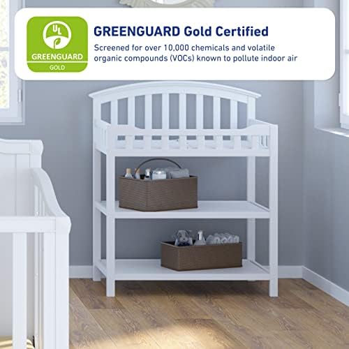 graco pebble gray changing table