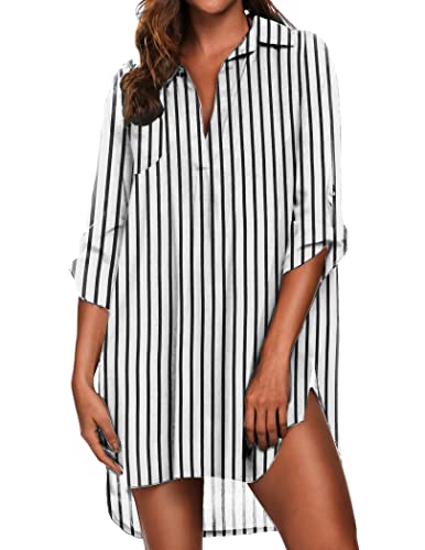 Image of Ekouaer Swimsuit Coverup for Women Bathing Suit Cover Up 2026 Summer Beach Vacation Outfits