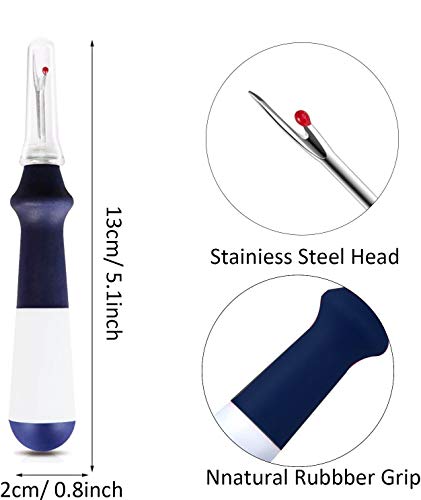 image for GDMINLO 3 Pieces Ergonomic Grip Seam Ripper , Colorful Large Thread R