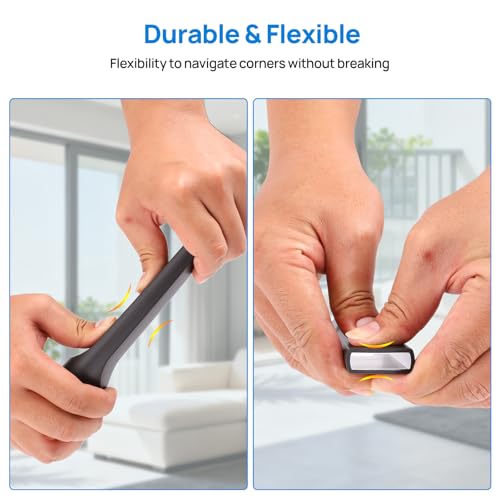 Tbest Universal Vacuum Crevice Tool, 35mm Flat Cleaner Nozzle for Car Detailing & Hard to Reach Areas, Durable Flexible Vacuum Attachment for Sofa, Keyboard, Vents, Under Furniture - Thumbnail 7