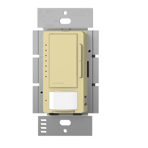 Lutron Maestro LED+ Dimmer and Vacancy Sensor, Single Pole and Multi-Location, MSCL-VP153M-IV, Ivory