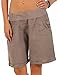 Produktbild Malito Damen Bermuda aus Leinen | lässige Kurze Hose | Shorts für den Strand | Pants - Hotpants 3001 (Fango, L)