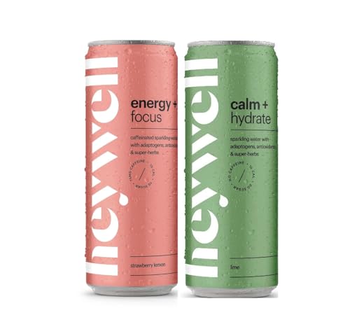 heywell Calm & Energy Bundle, Lime and Strawberry Lemon (24 Pack) image 4