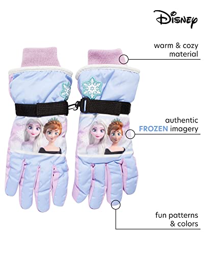 Disney Girls' Winter Insulated Snow Ski Gloves – Minnie Mouse or Frozen II Elsa & Anna (Toddler/Little Girls)2