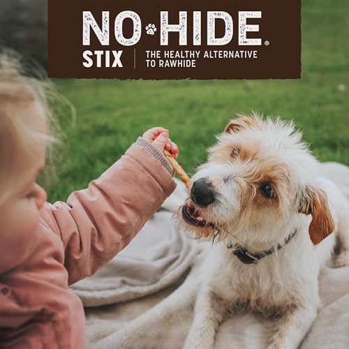 Earth Animal No-Hide Stix Chicken Recipe Natural Rawhide Alternative Dog & Cat Chews | 20 Count Pack of 1 - Thumbnail 3