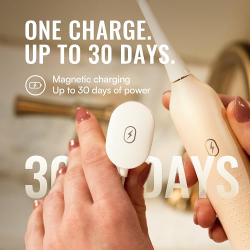 Soocas 3-in-1 Sonic Flossing Toothbrush for Adults, Light Gold - 4